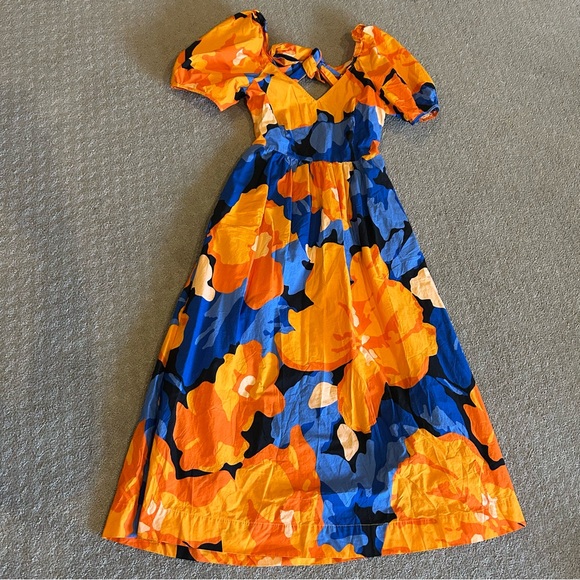 Vibrant Floral Maxi Dress - Picture 1 of 5
